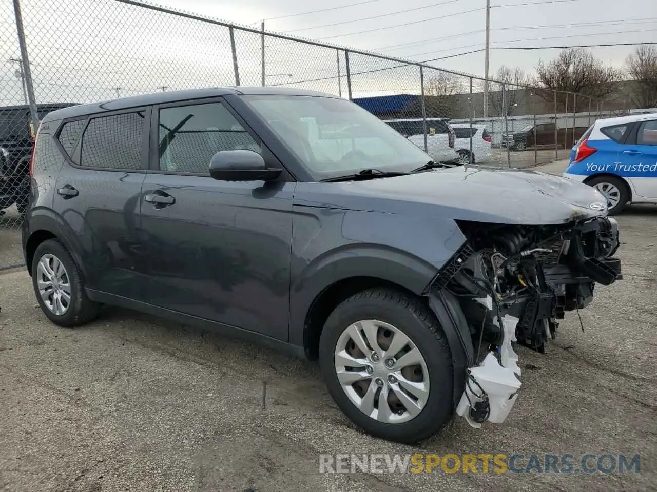 4 Photograph of a damaged car KNDJ23AUXL7723609 KIA SOUL 2020