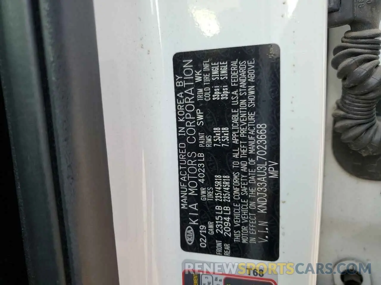 14 Photograph of a damaged car KNDJ33AU3L7023668 KIA SOUL 2020