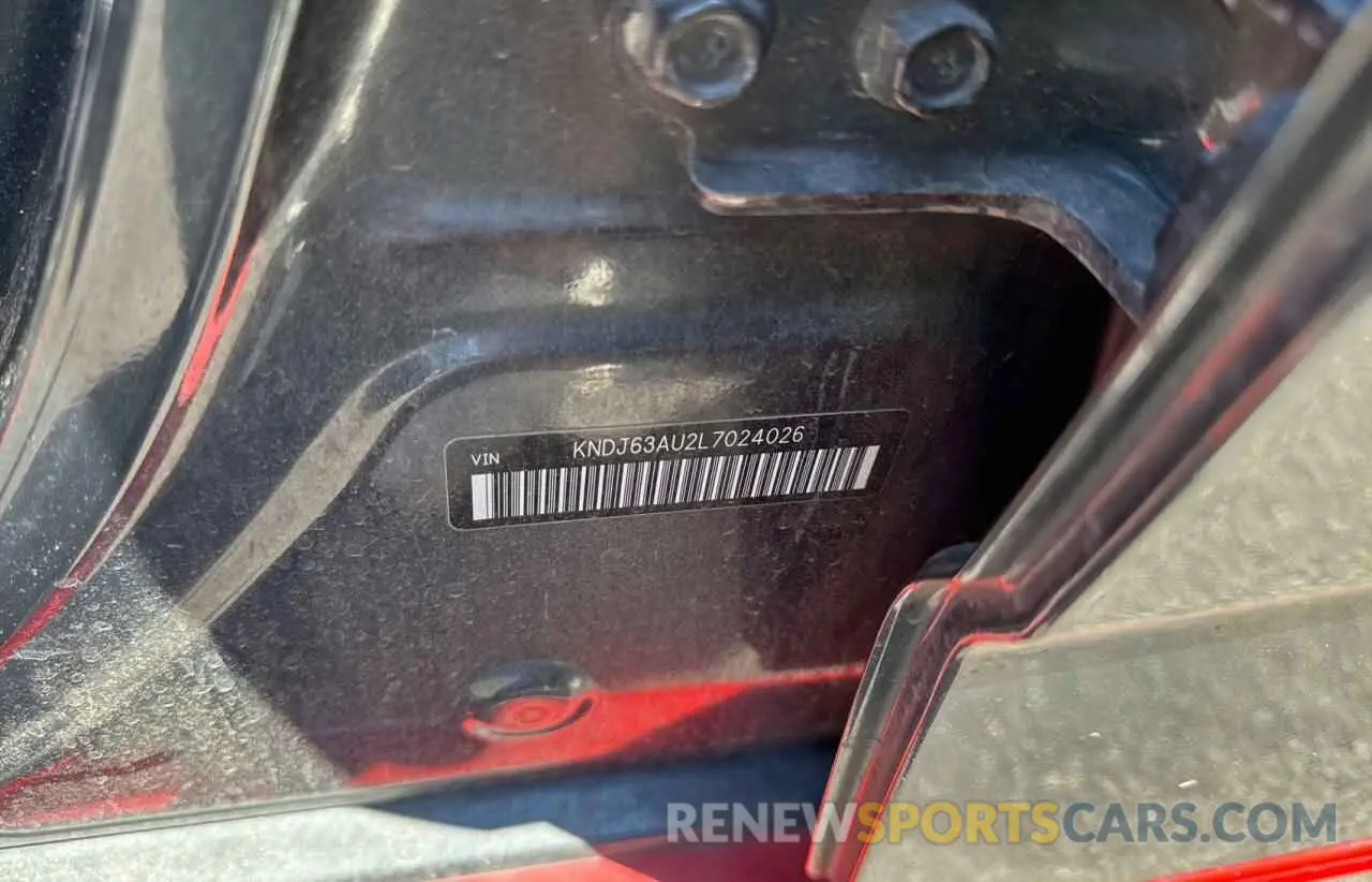 10 Photograph of a damaged car KNDJ63AU2L7024026 KIA SOUL 2020