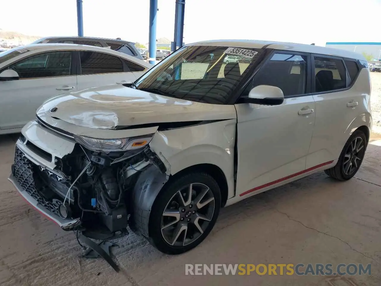 1 Photograph of a damaged car KNDJ63AU7L7724236 KIA SOUL 2020