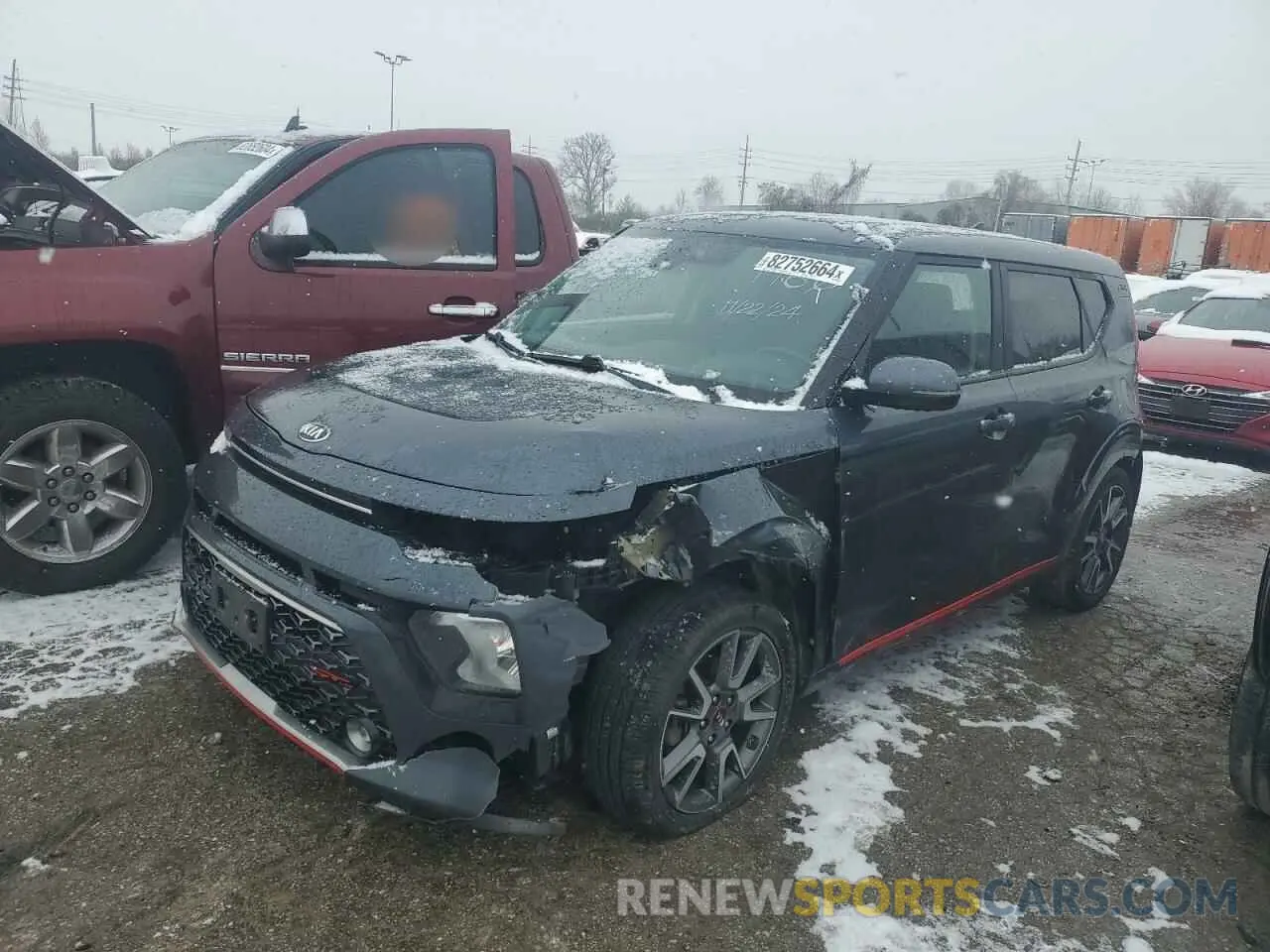 1 Photograph of a damaged car KNDJ63AU8L7025360 KIA SOUL 2020
