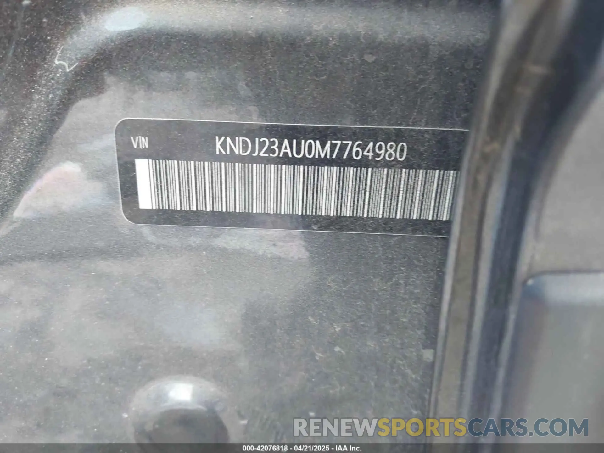 9 Photograph of a damaged car KNDJ23AU0M7764980 KIA SOUL 2021