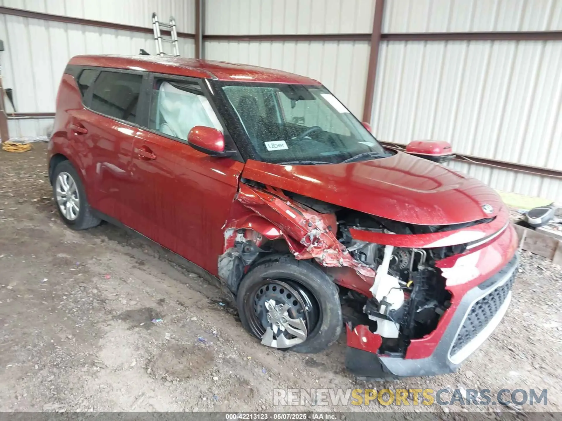 1 Photograph of a damaged car KNDJ23AU0M7771623 KIA SOUL 2021