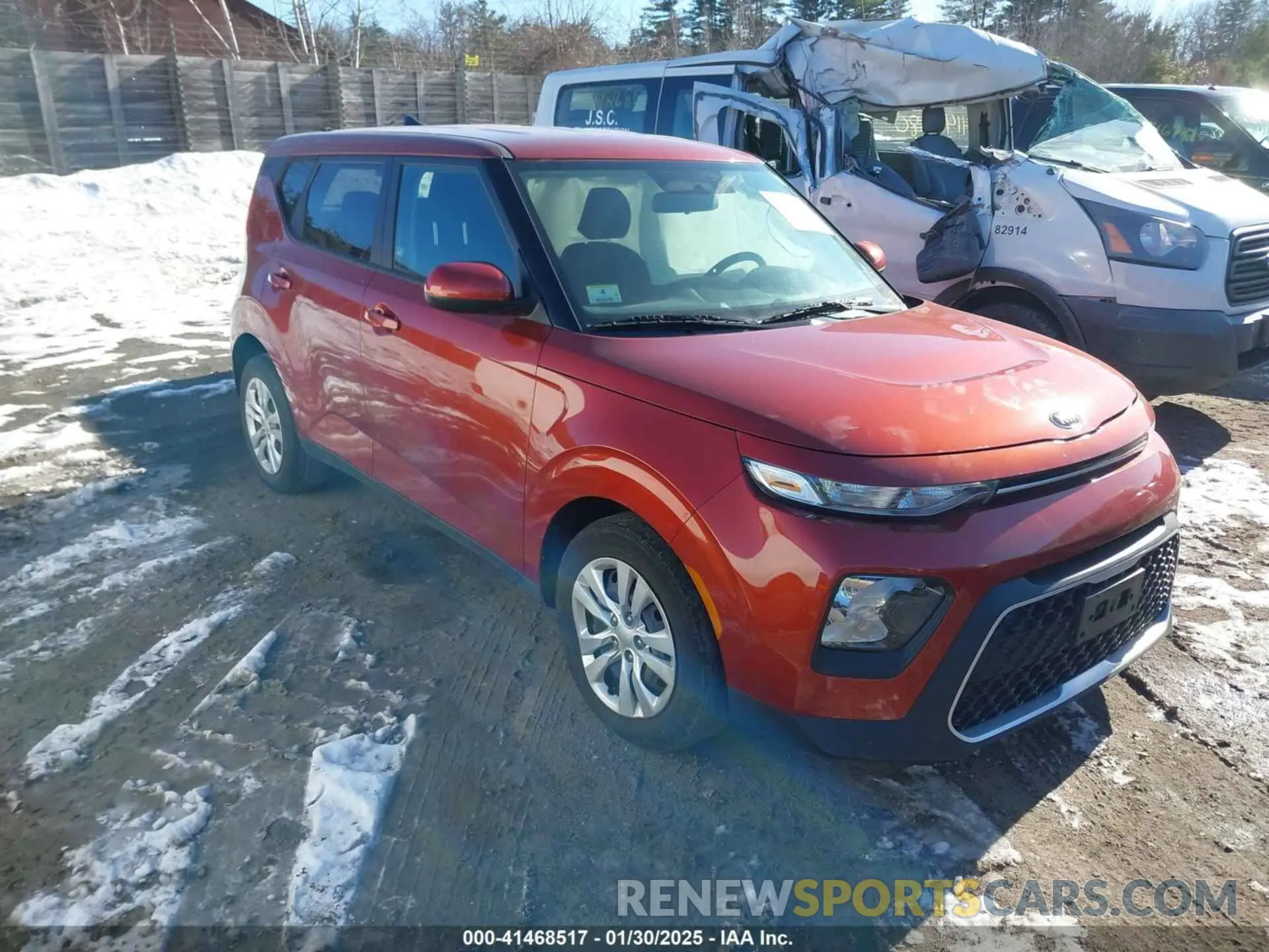 1 Photograph of a damaged car KNDJ23AU1M7763076 KIA SOUL 2021