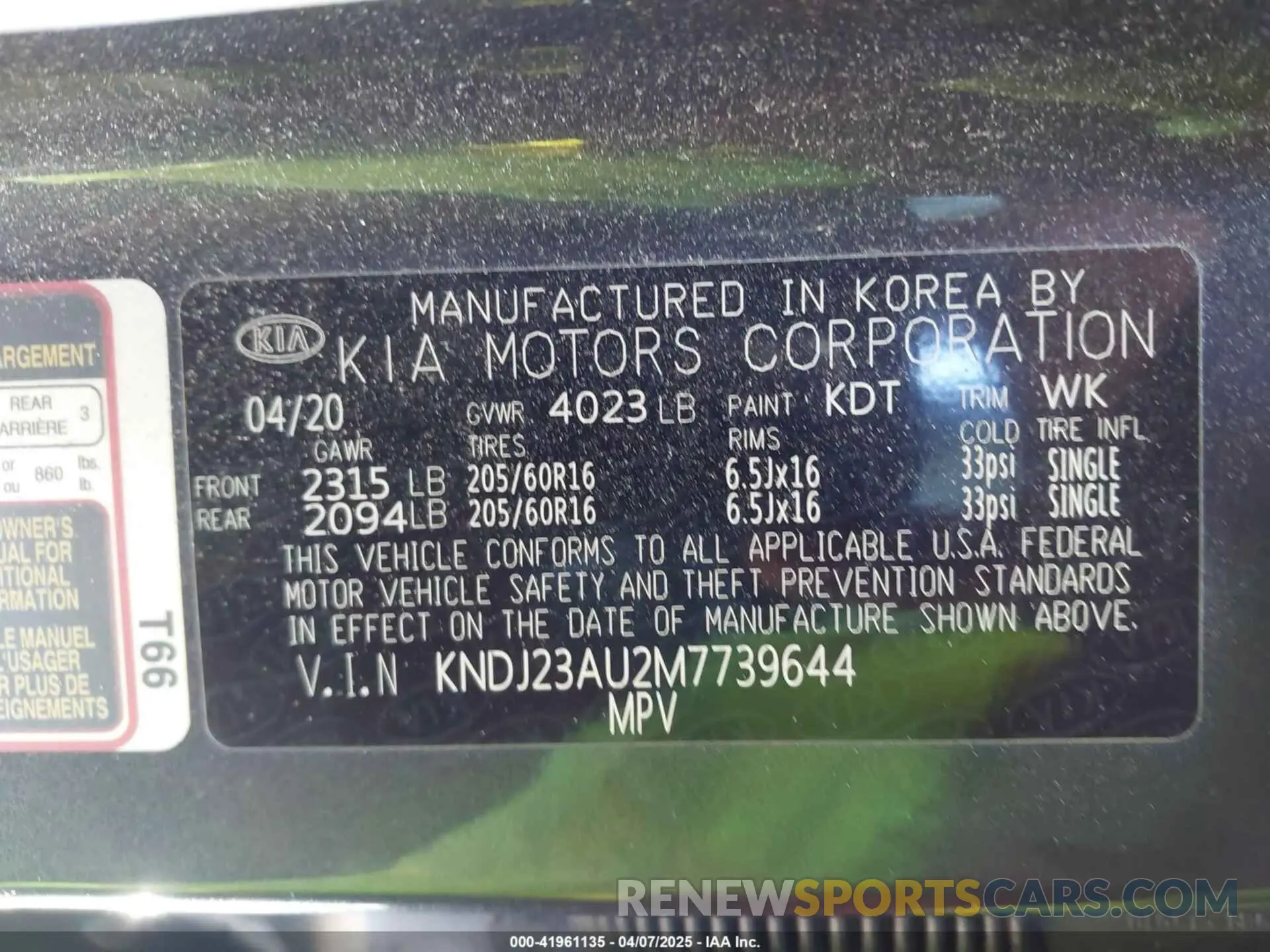 9 Photograph of a damaged car KNDJ23AU2M7739644 KIA SOUL 2021