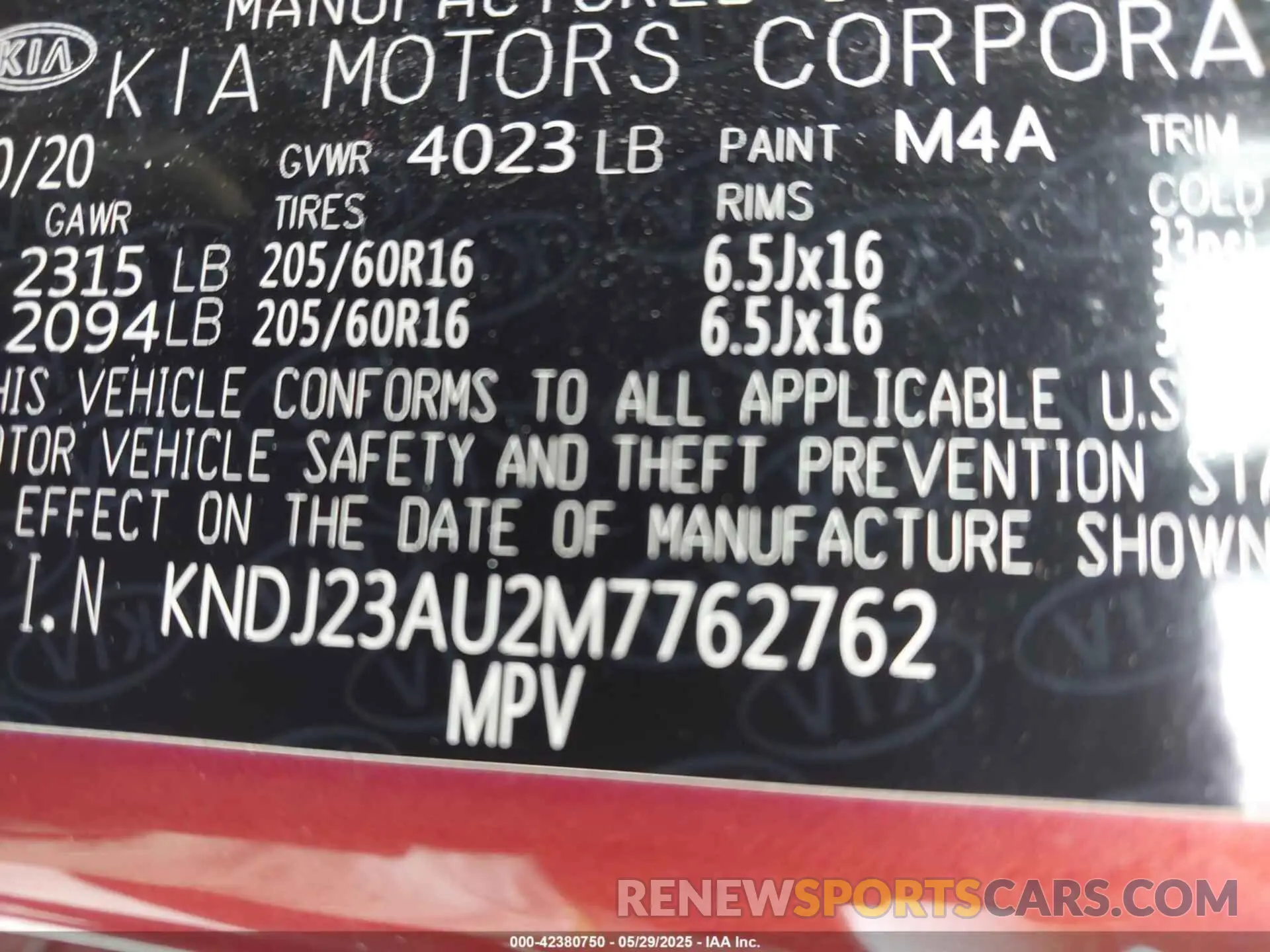 9 Photograph of a damaged car KNDJ23AU2M7762762 KIA SOUL 2021