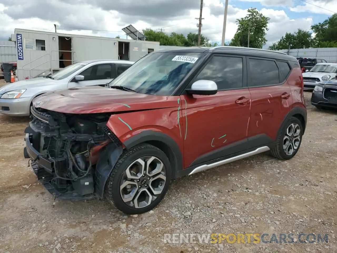1 Photograph of a damaged car KNDJ23AU3M7126478 KIA SOUL 2021