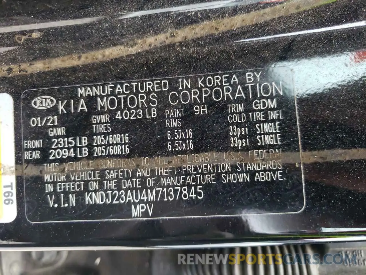 12 Photograph of a damaged car KNDJ23AU4M7137845 KIA SOUL 2021