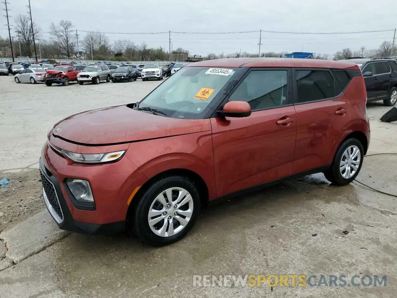 1 Photograph of a damaged car KNDJ23AU4M7755280 KIA SOUL 2021