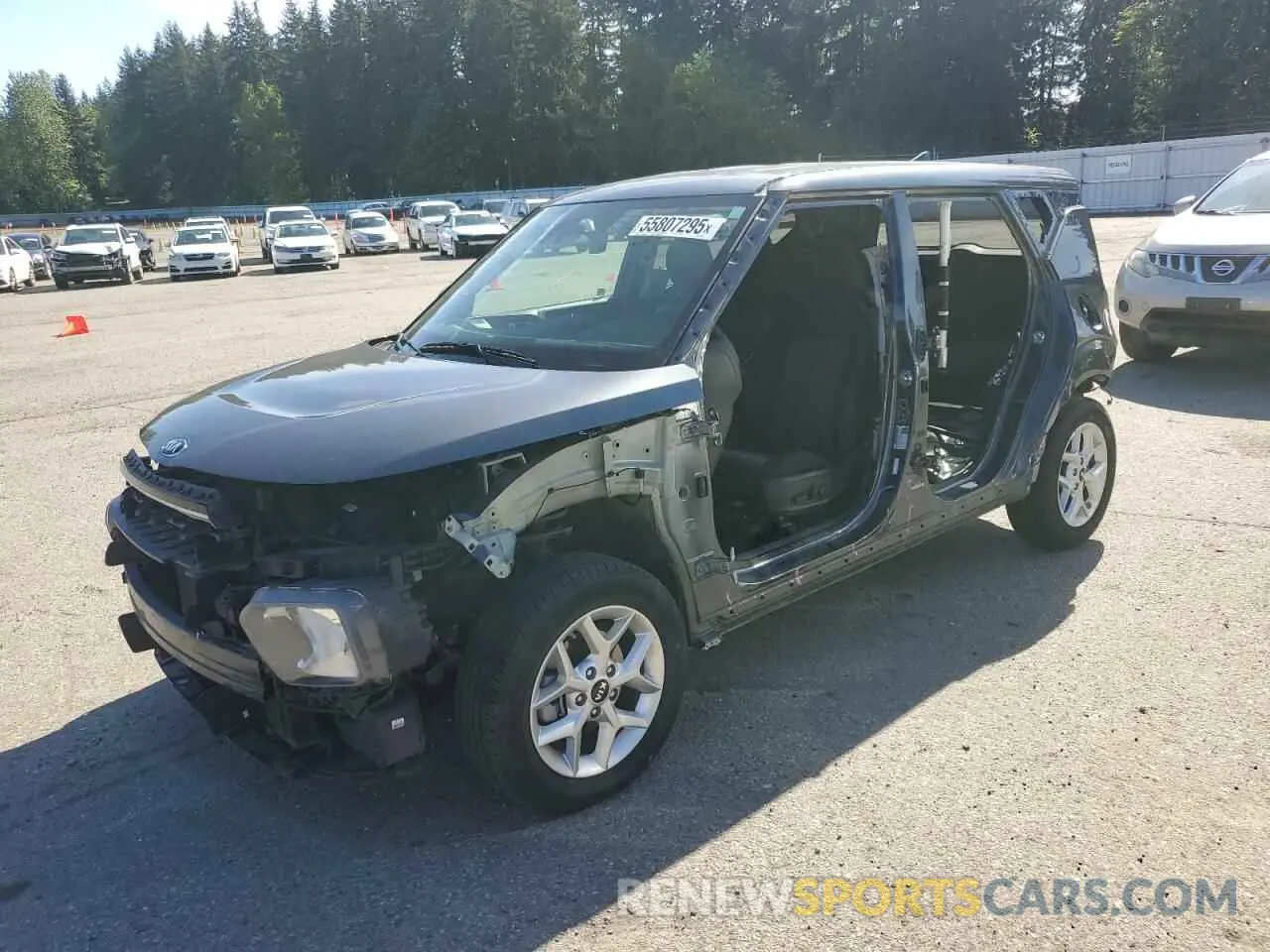 1 Photograph of a damaged car KNDJ23AU5M7740058 KIA SOUL 2021