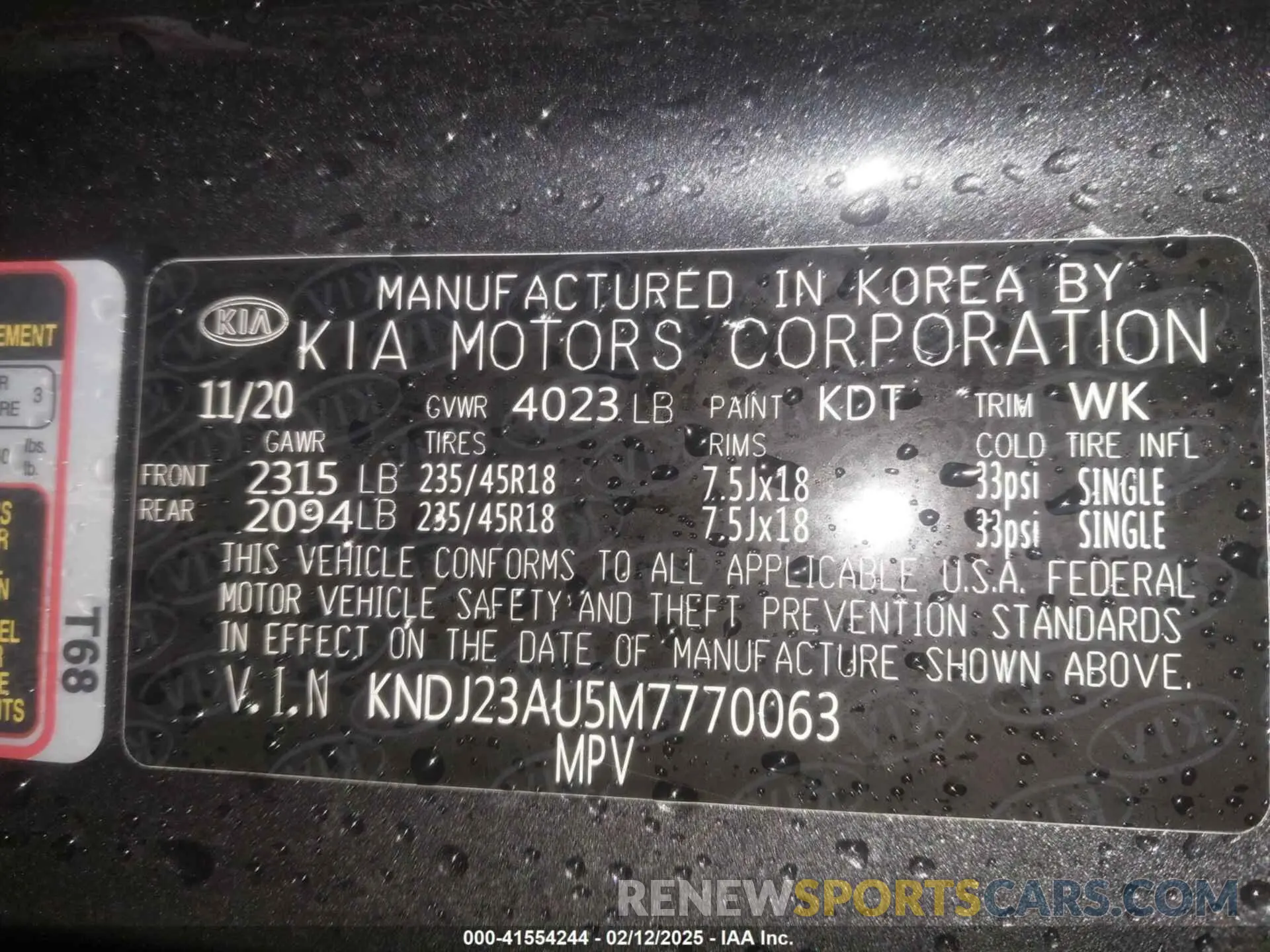9 Photograph of a damaged car KNDJ23AU5M7770063 KIA SOUL 2021