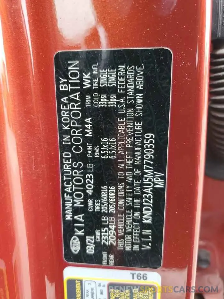 14 Photograph of a damaged car KNDJ23AU5M7790359 KIA SOUL 2021