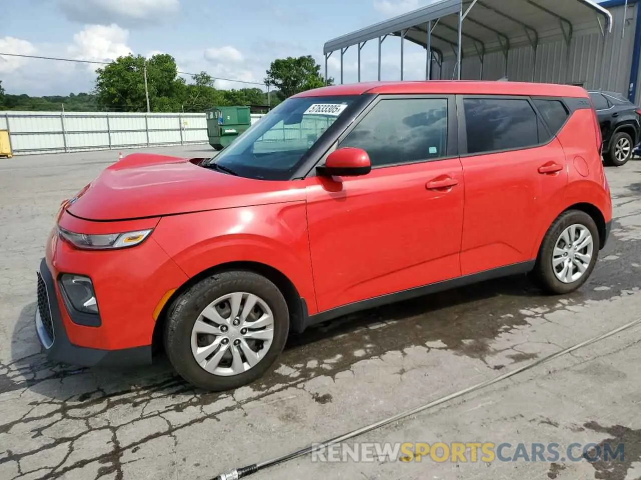 1 Photograph of a damaged car KNDJ23AU6M7737539 KIA SOUL 2021