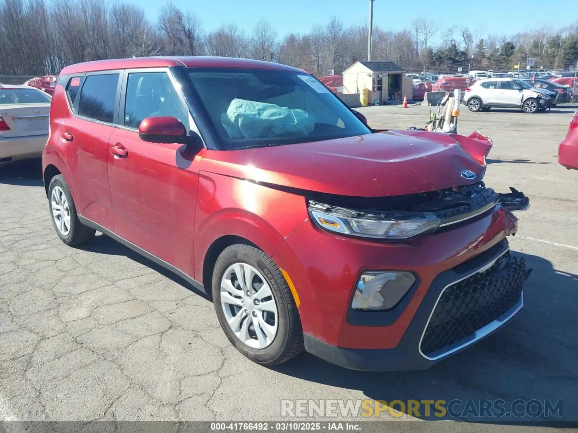 1 Photograph of a damaged car KNDJ23AU7M7766709 KIA SOUL 2021
