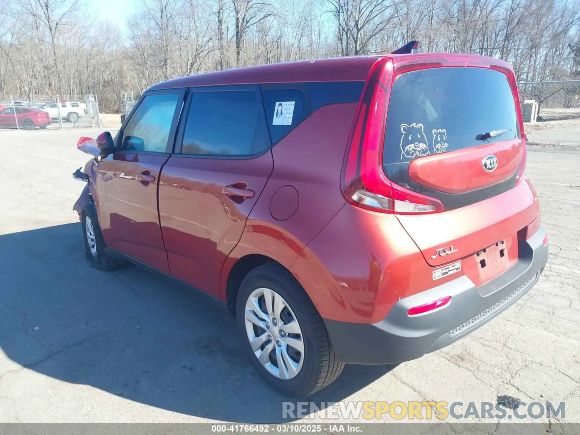 3 Photograph of a damaged car KNDJ23AU7M7766709 KIA SOUL 2021
