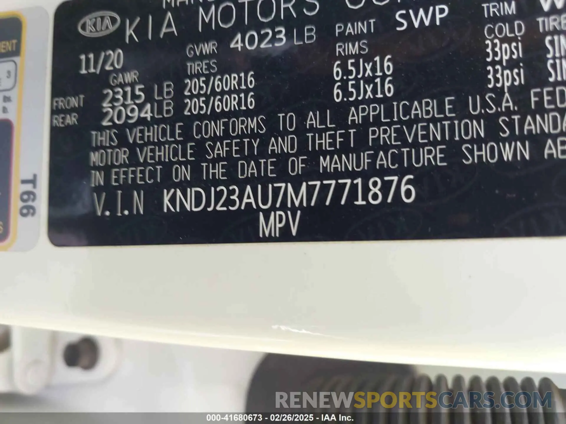 9 Photograph of a damaged car KNDJ23AU7M7771876 KIA SOUL 2021