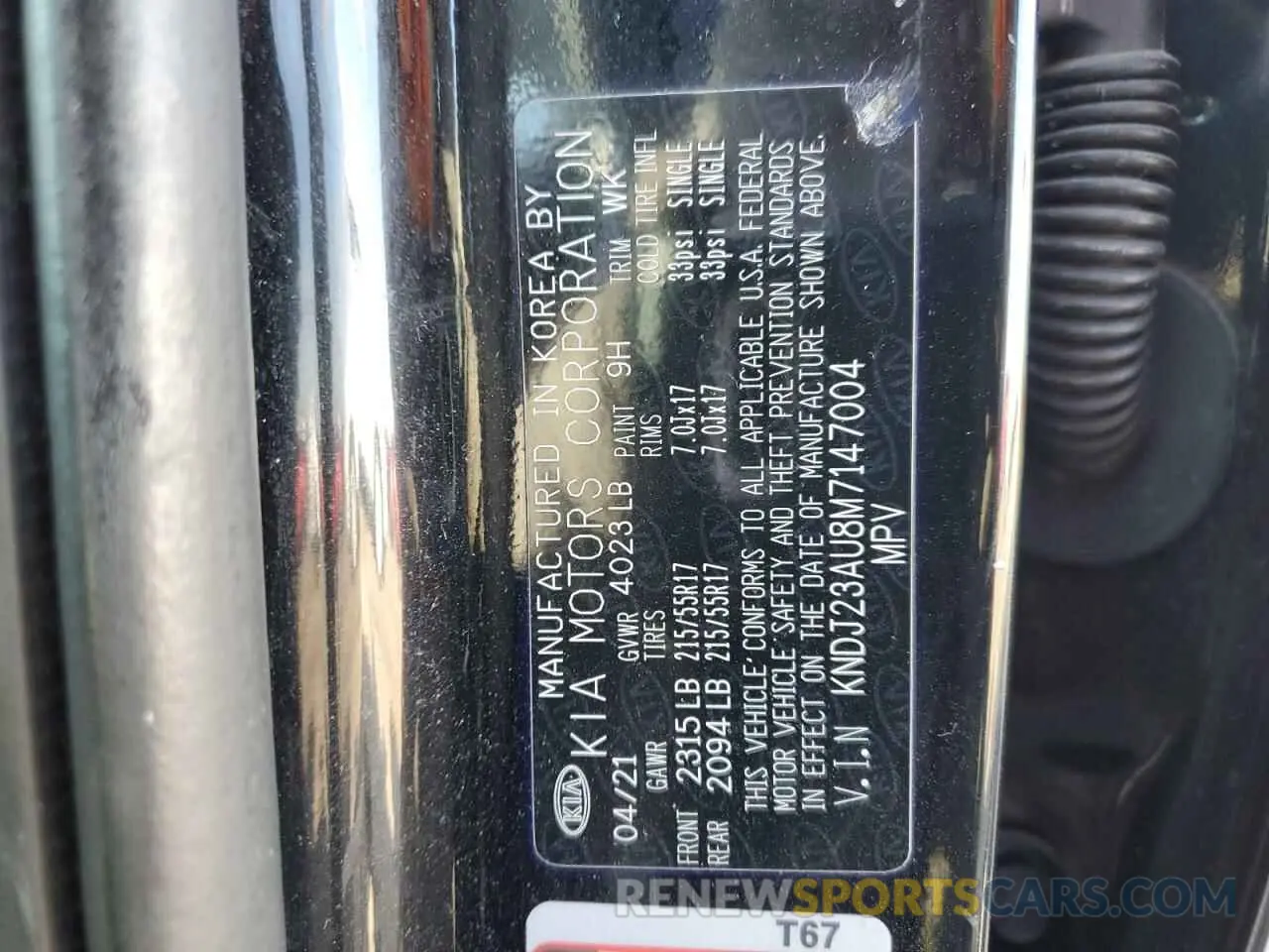 12 Photograph of a damaged car KNDJ23AU8M7147004 KIA SOUL 2021