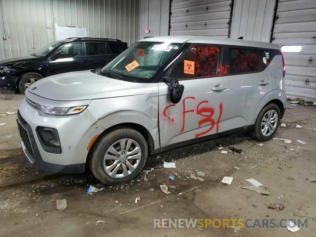 1 Photograph of a damaged car KNDJ23AU8M7746646 KIA SOUL 2021