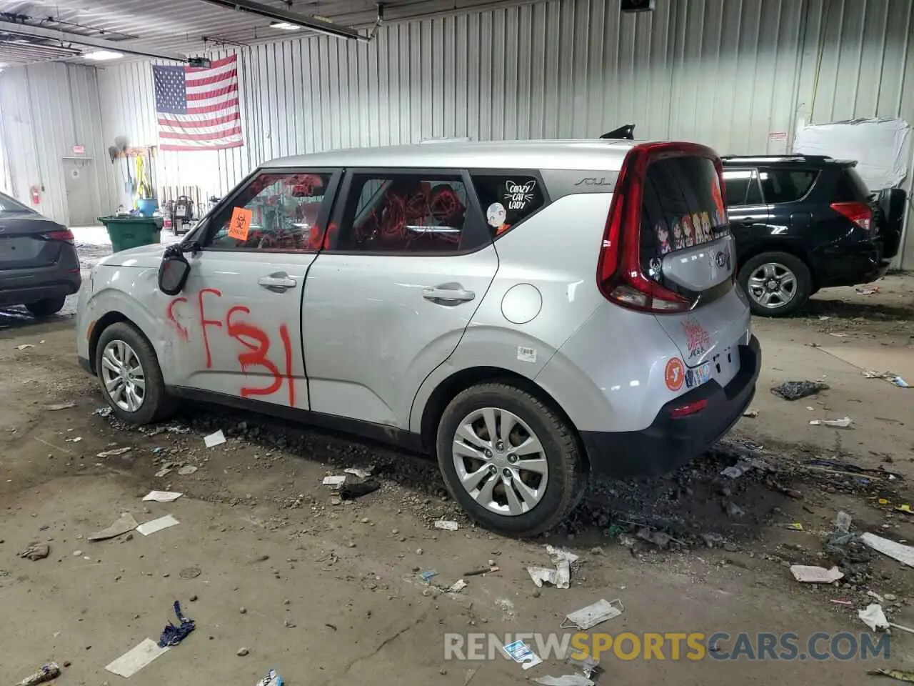 2 Photograph of a damaged car KNDJ23AU8M7746646 KIA SOUL 2021