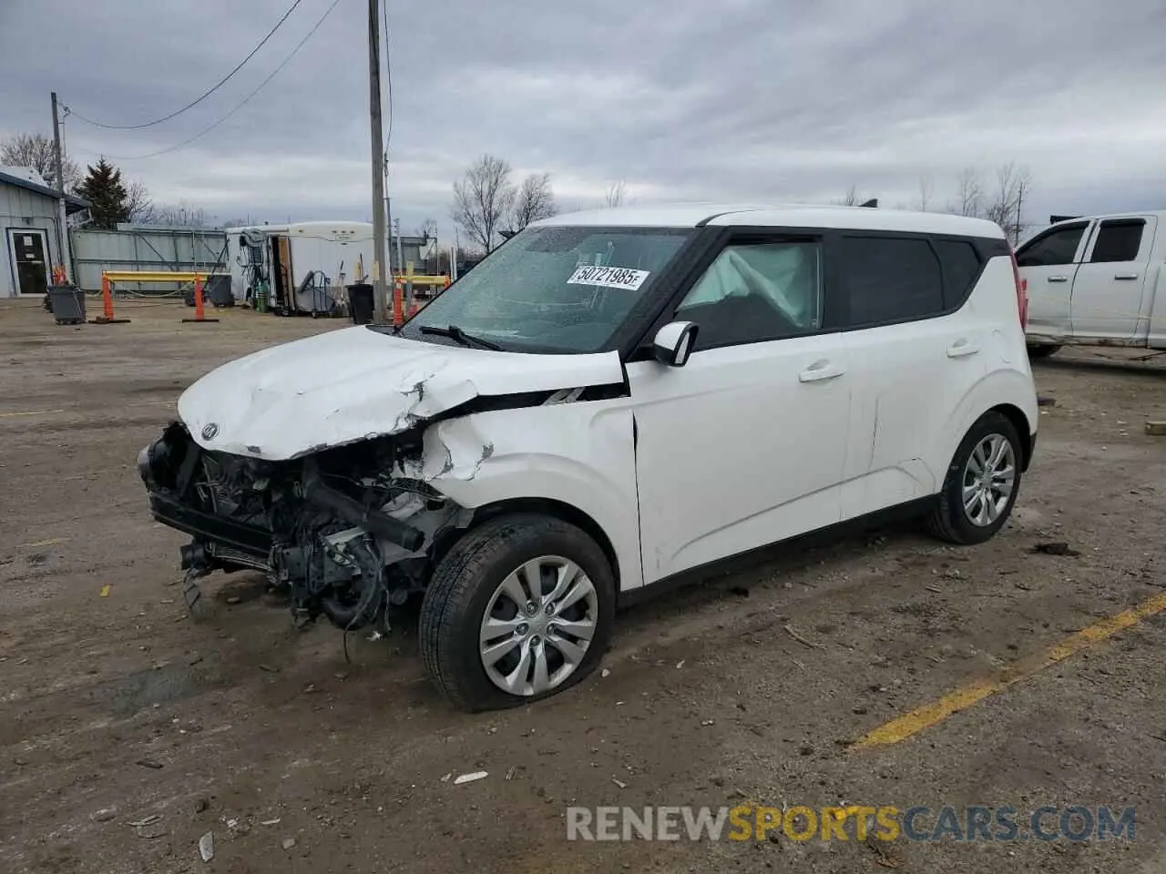 1 Photograph of a damaged car KNDJ23AU8M7760661 KIA SOUL 2021