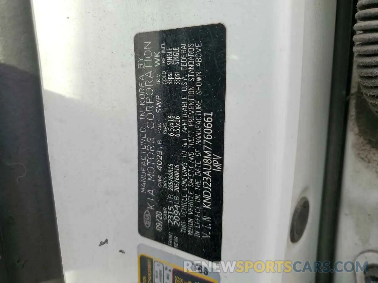 13 Photograph of a damaged car KNDJ23AU8M7760661 KIA SOUL 2021