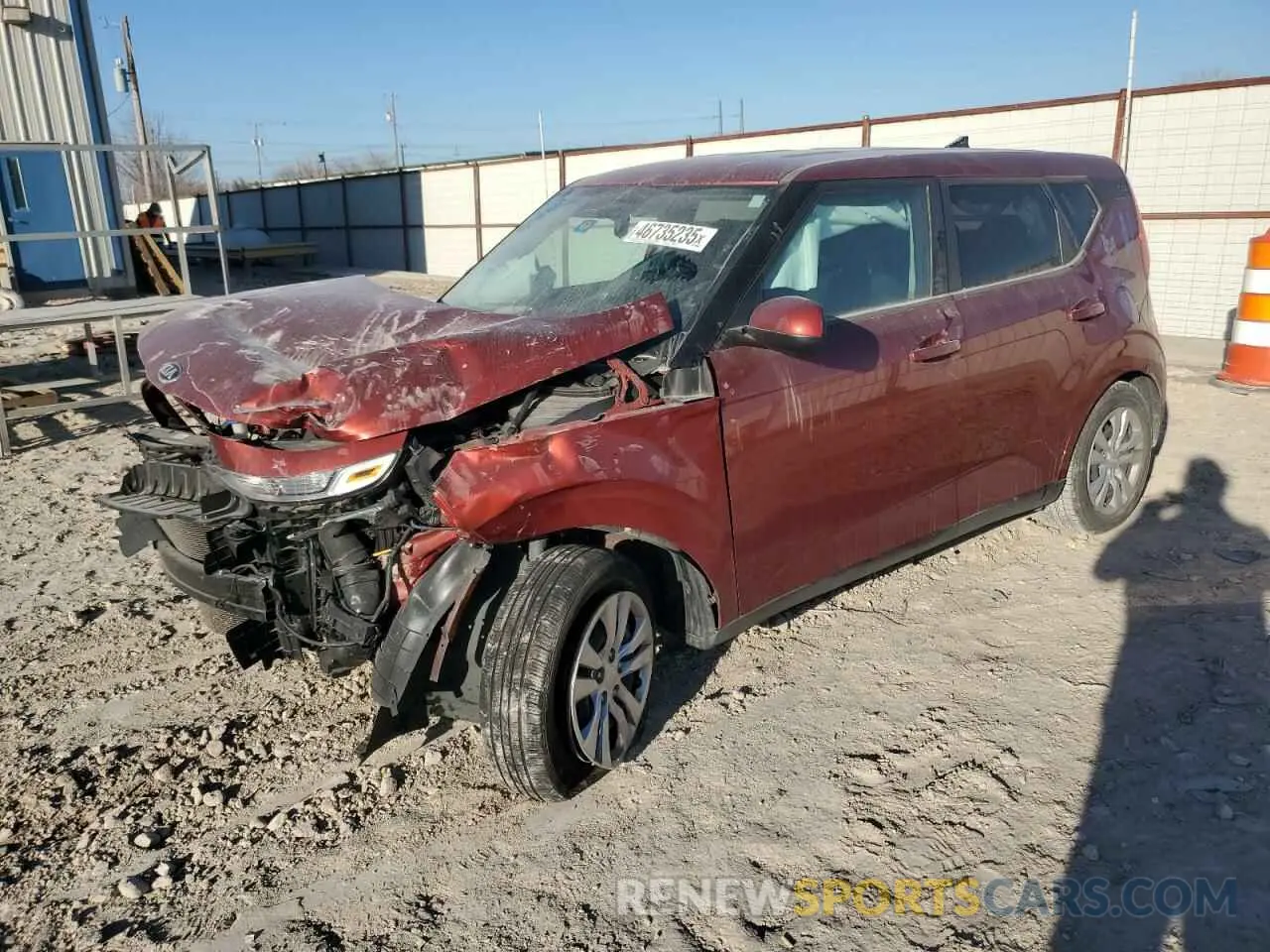 1 Photograph of a damaged car KNDJ23AU9M7788212 KIA SOUL 2021