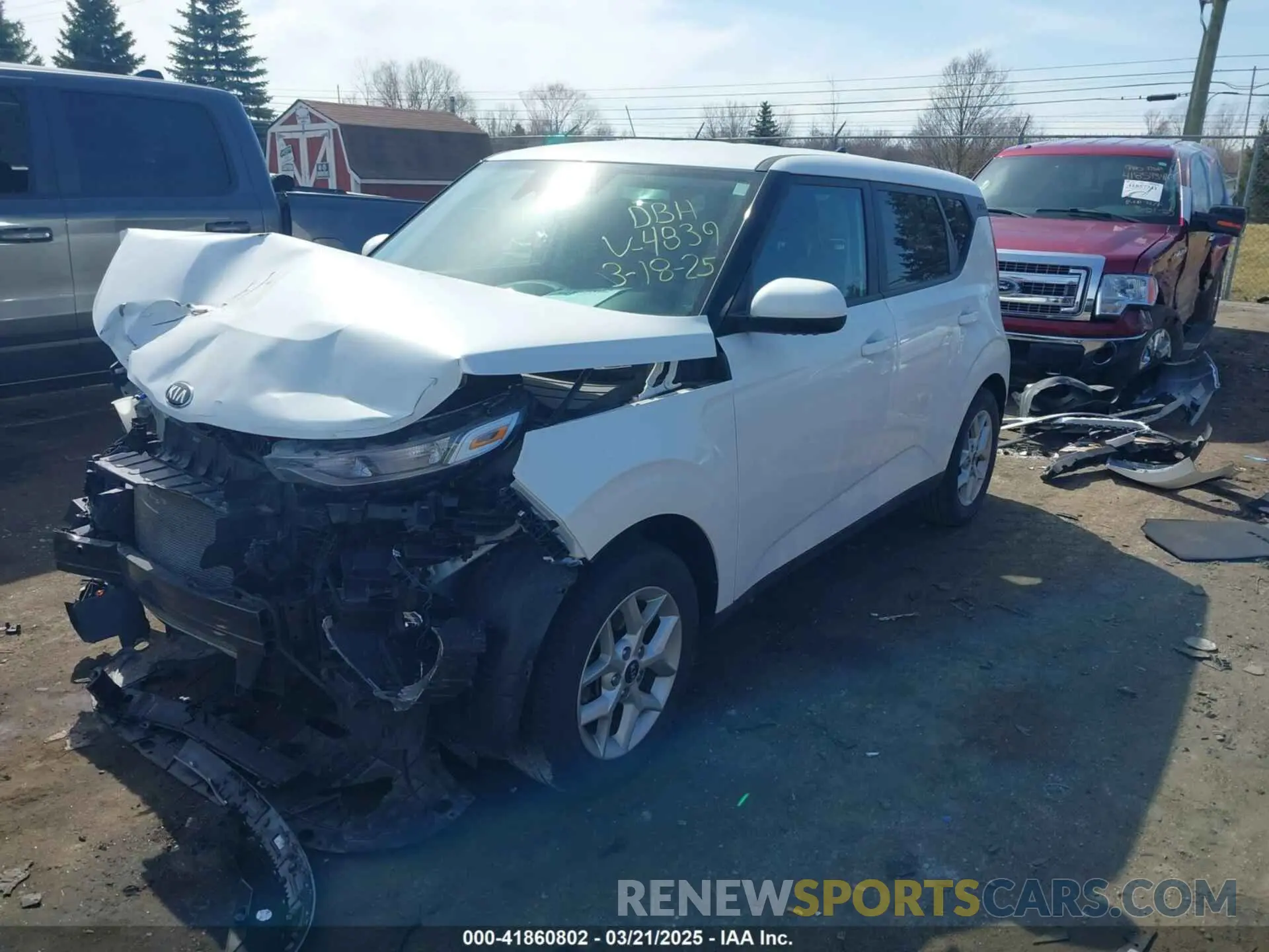 2 Photograph of a damaged car KNDJ23AUXM7124839 KIA SOUL 2021