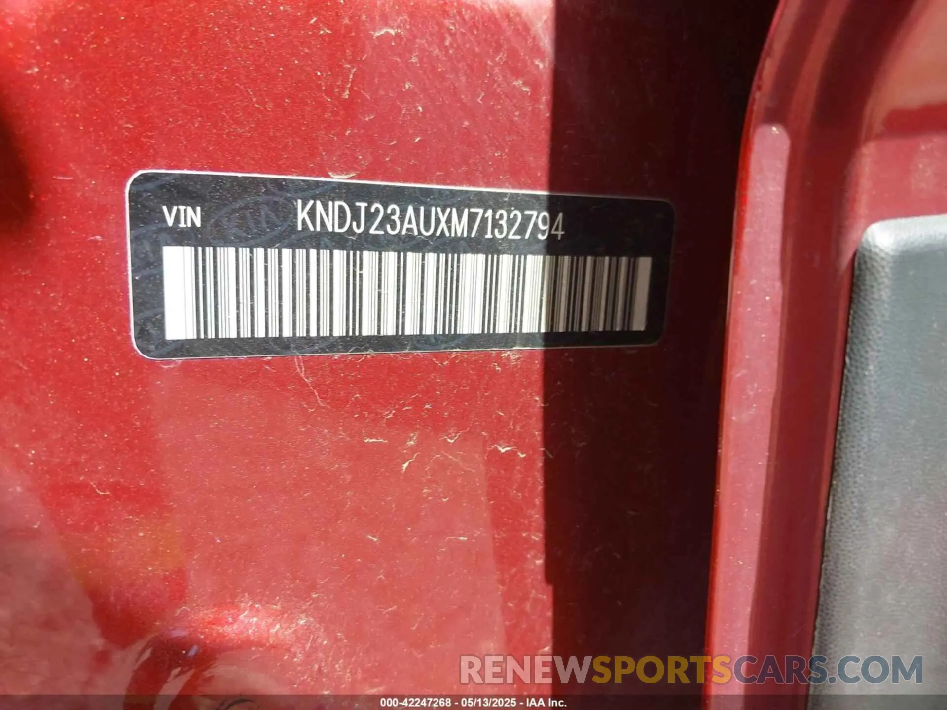 9 Photograph of a damaged car KNDJ23AUXM7132794 KIA SOUL 2021