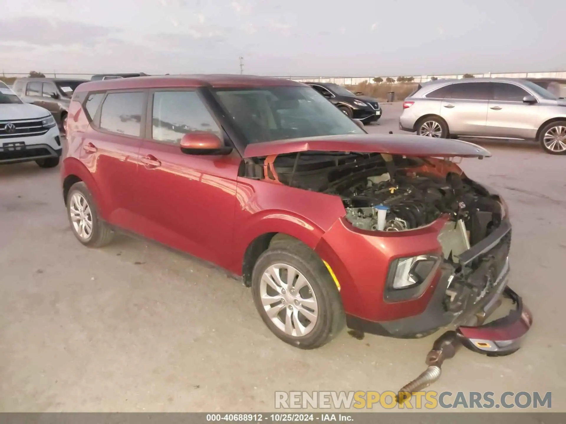 1 Photograph of a damaged car KNDJ23AUXM7743215 KIA SOUL 2021