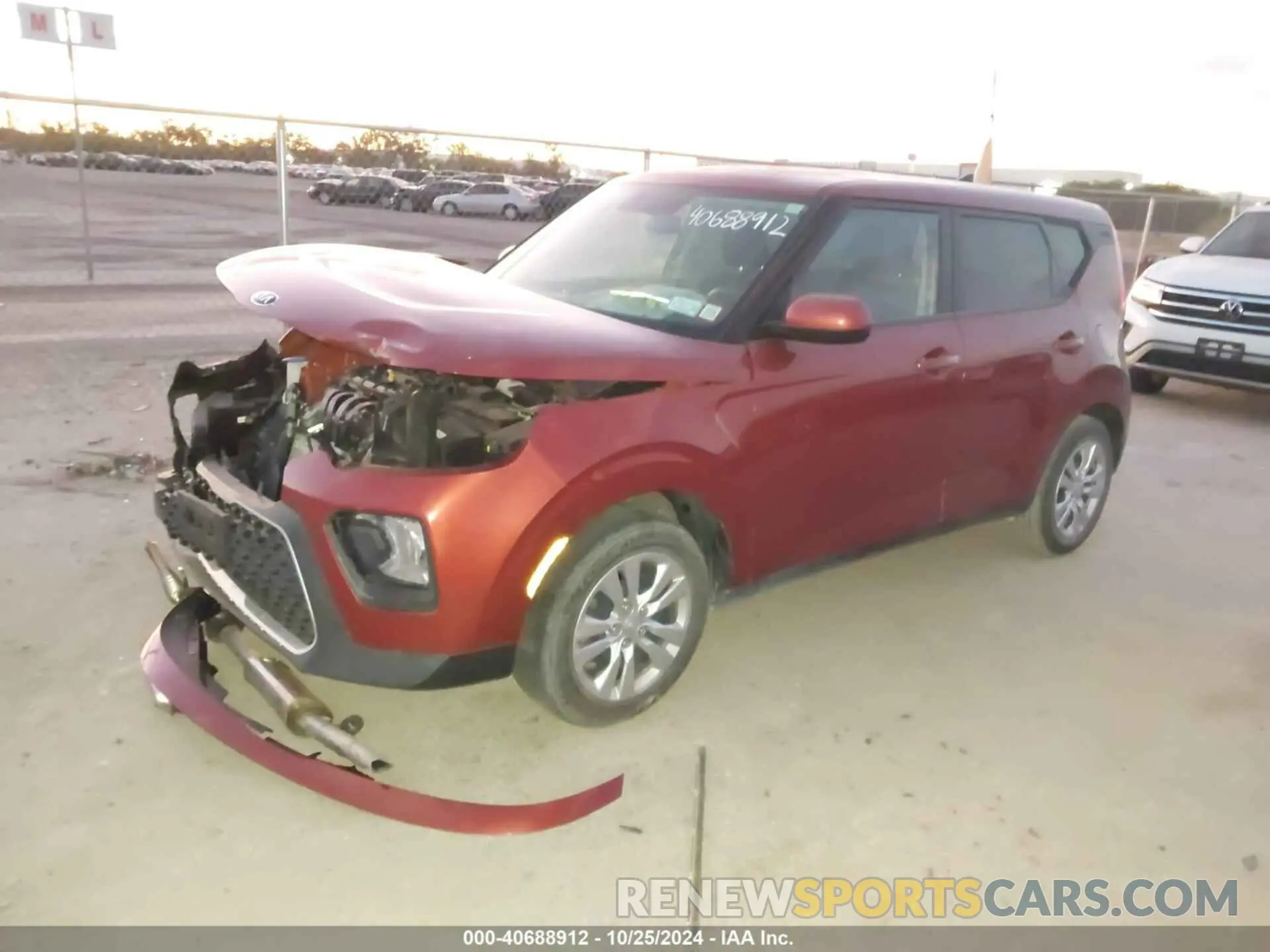 2 Photograph of a damaged car KNDJ23AUXM7743215 KIA SOUL 2021