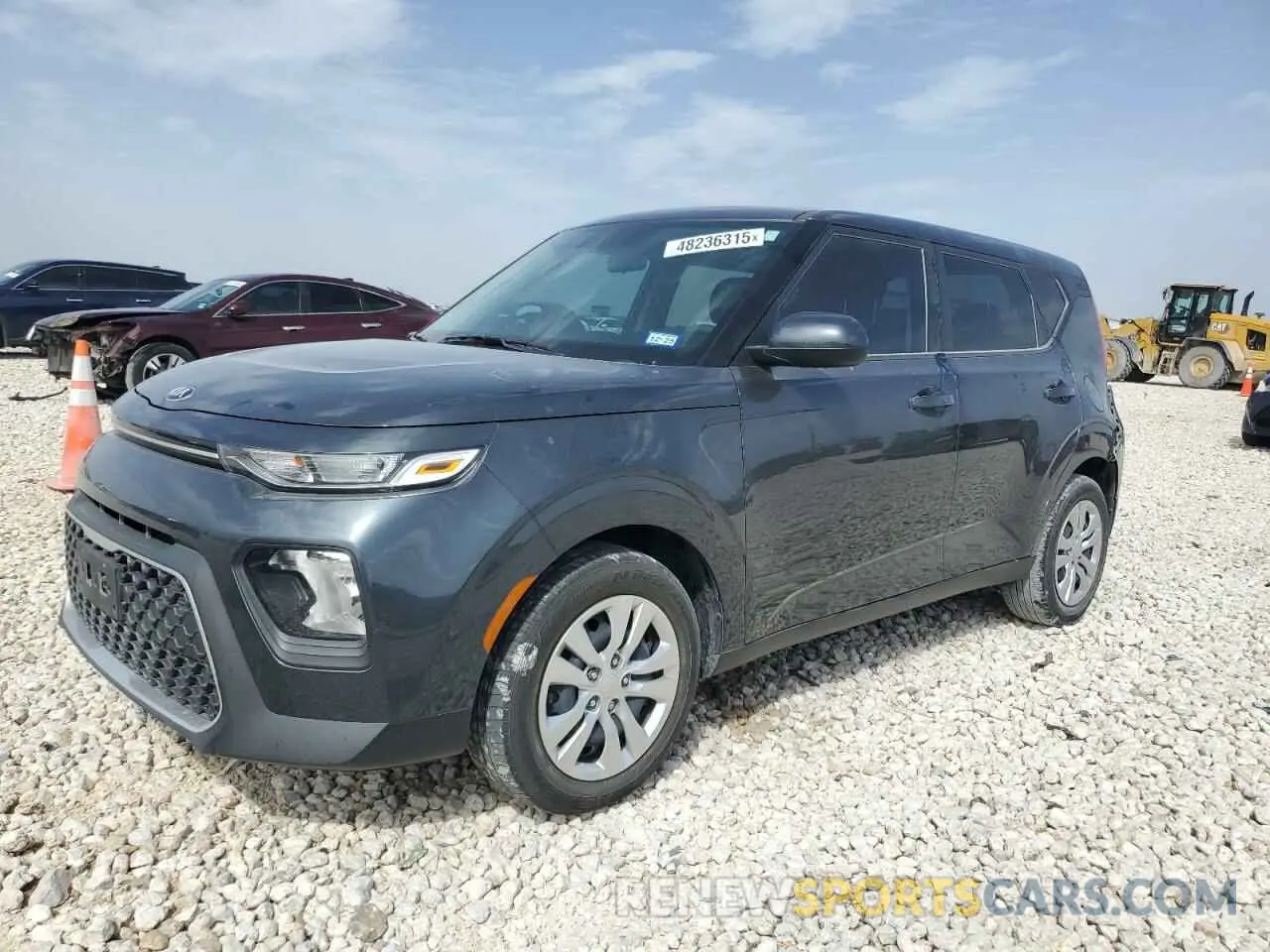 1 Photograph of a damaged car KNDJ23AUXM7747474 KIA SOUL 2021