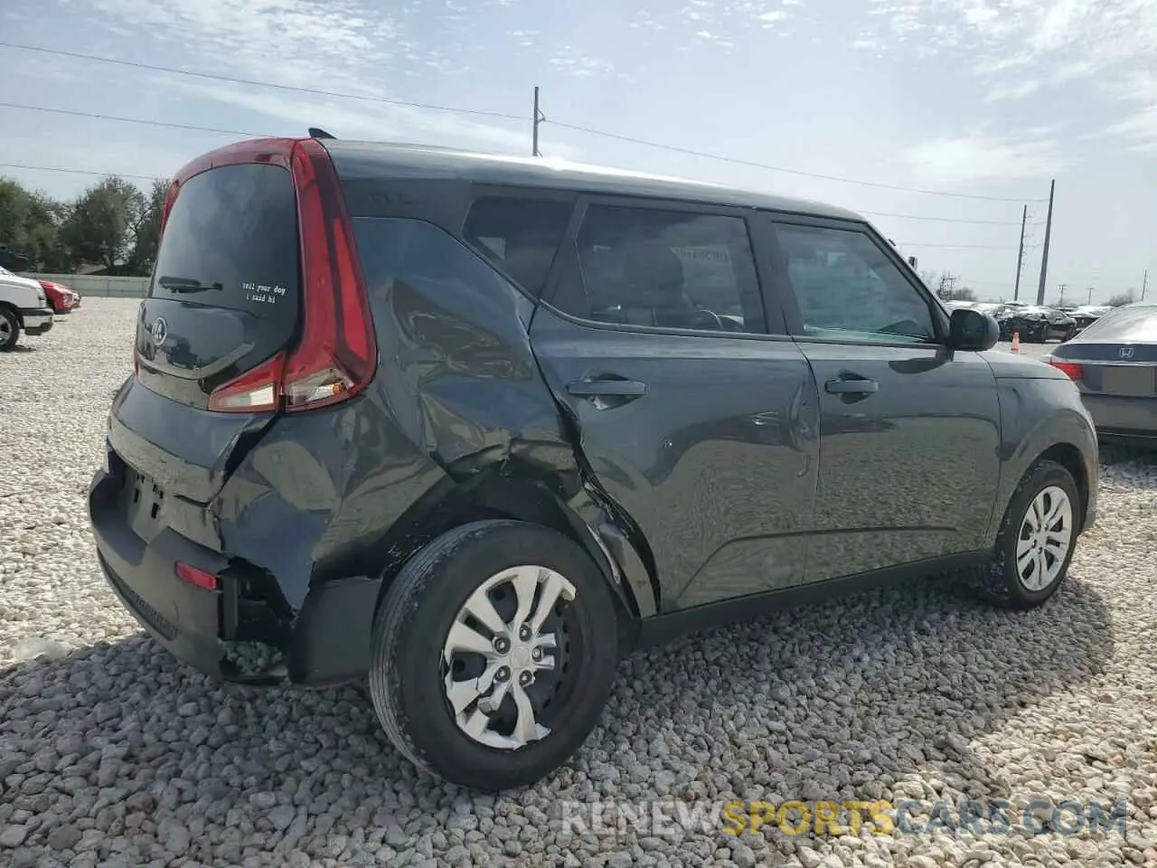 3 Photograph of a damaged car KNDJ23AUXM7747474 KIA SOUL 2021