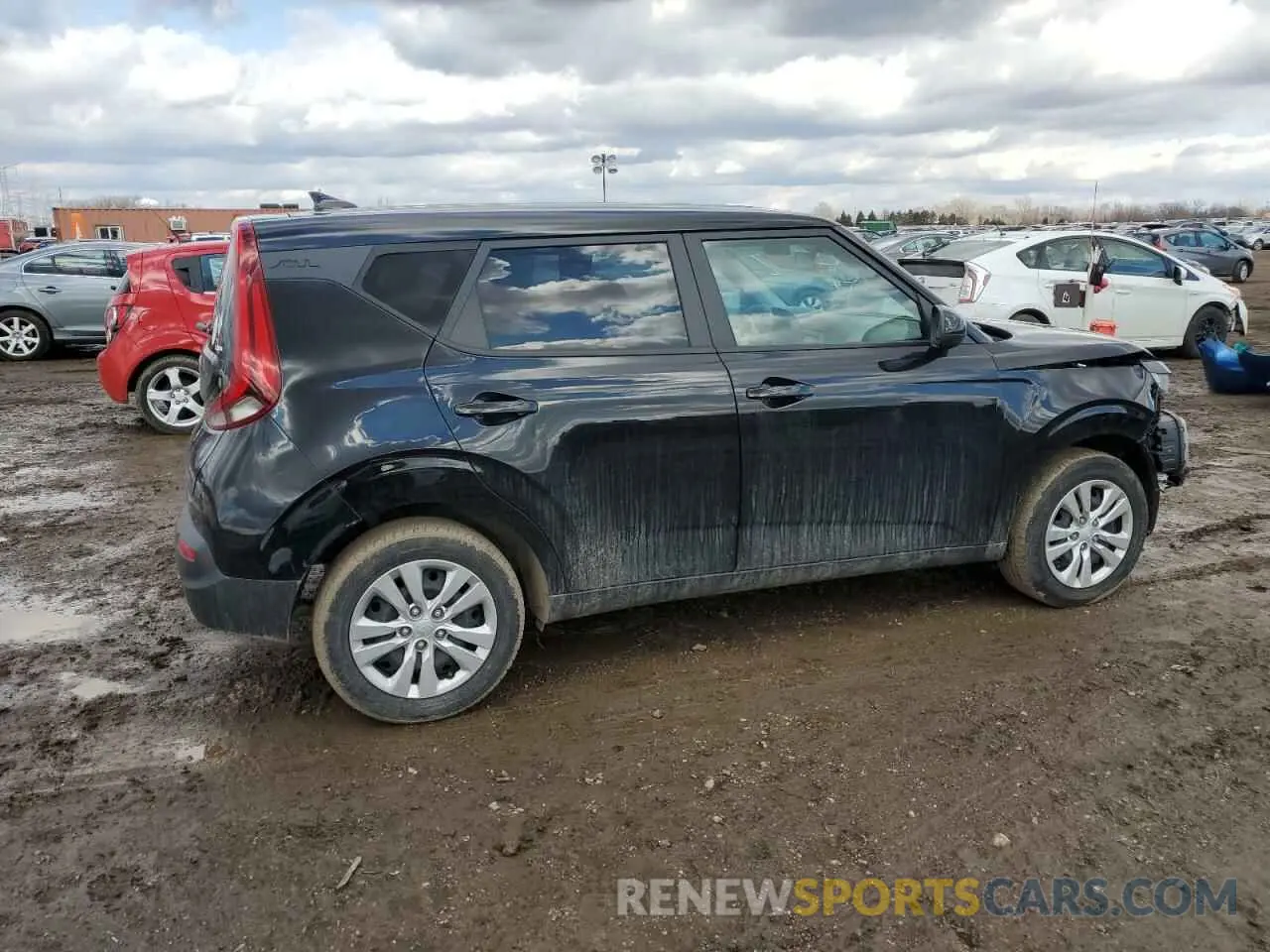 3 Photograph of a damaged car KNDJ23AUXM7748821 KIA SOUL 2021
