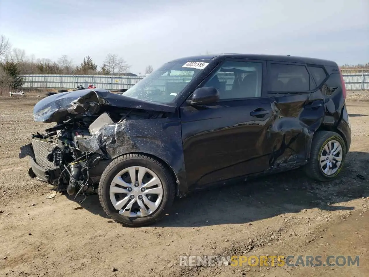 1 Photograph of a damaged car KNDJ23AUXM7749158 KIA SOUL 2021