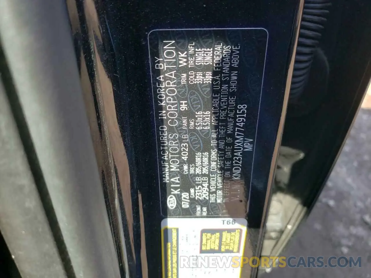 14 Photograph of a damaged car KNDJ23AUXM7749158 KIA SOUL 2021