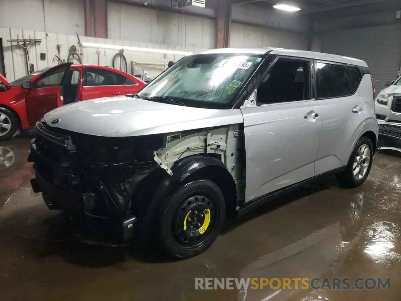 1 Photograph of a damaged car KNDJ23AUXM7781009 KIA SOUL 2021