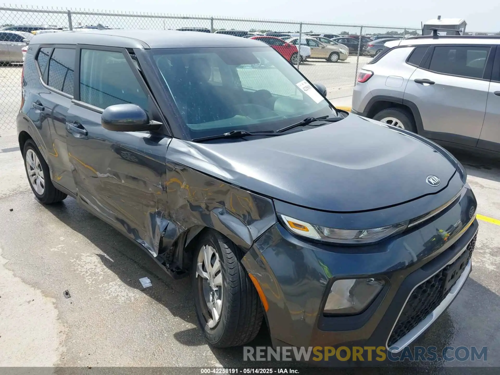 1 Photograph of a damaged car KNDJ23AUXM7787652 KIA SOUL 2021