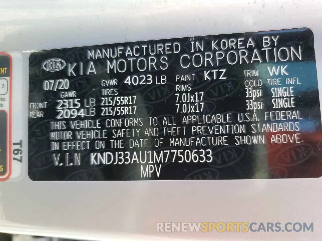 14 Photograph of a damaged car KNDJ33AU1M7750633 KIA SOUL 2021