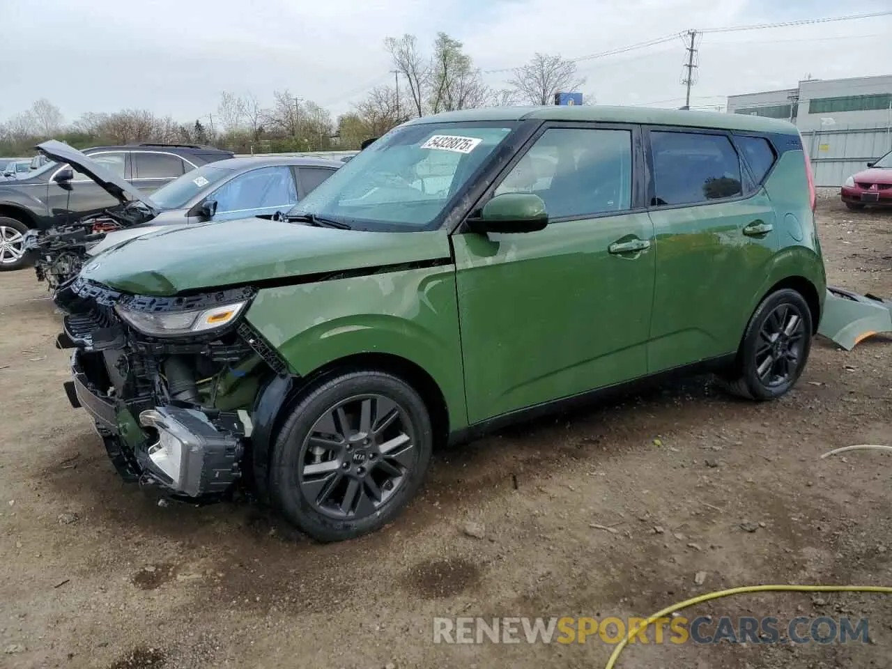 1 Photograph of a damaged car KNDJ33AU9M7135084 KIA SOUL 2021