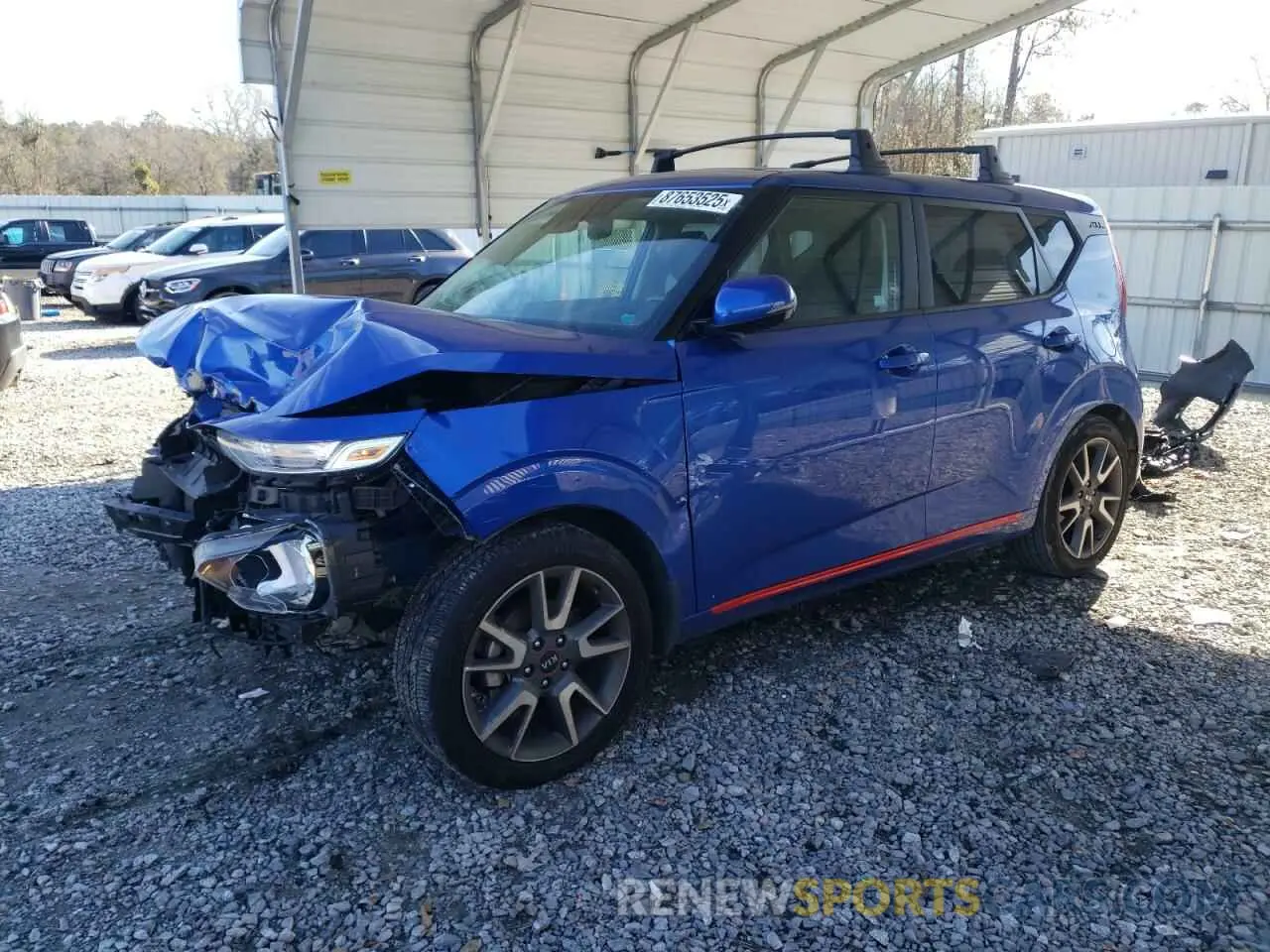 1 Photograph of a damaged car KNDJ63AU4M7740279 KIA SOUL 2021