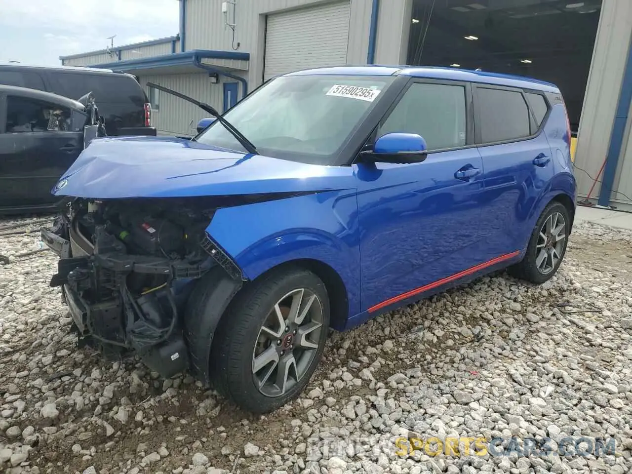 1 Photograph of a damaged car KNDJ63AU4M7759995 KIA SOUL 2021