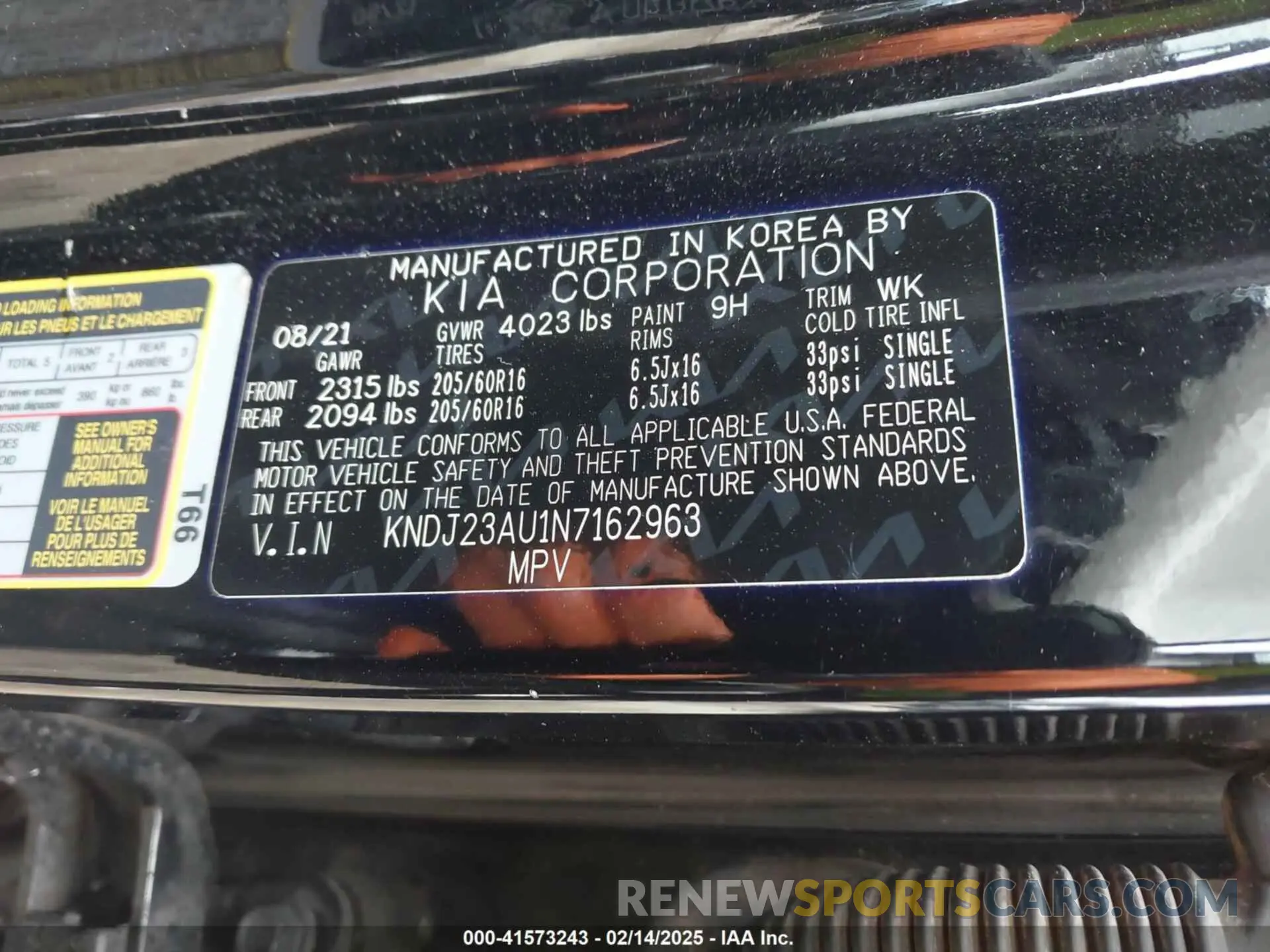9 Photograph of a damaged car KNDJ23AU1N7162963 KIA SOUL 2022