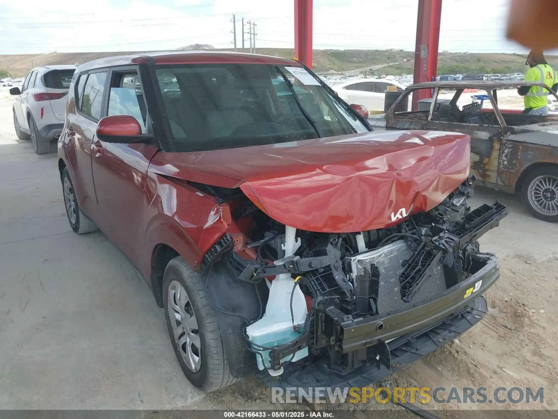 1 Photograph of a damaged car KNDJ23AU1N7798671 KIA SOUL 2022