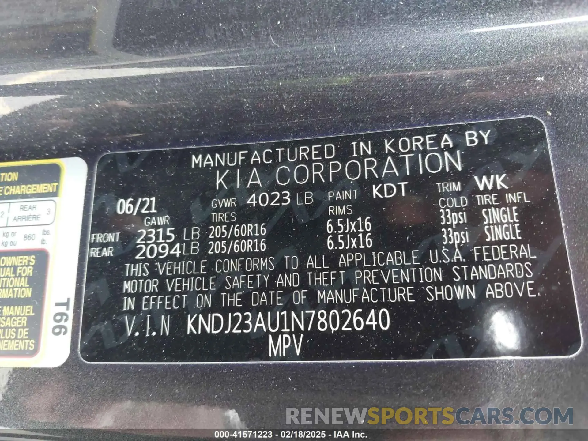 9 Photograph of a damaged car KNDJ23AU1N7802640 KIA SOUL 2022