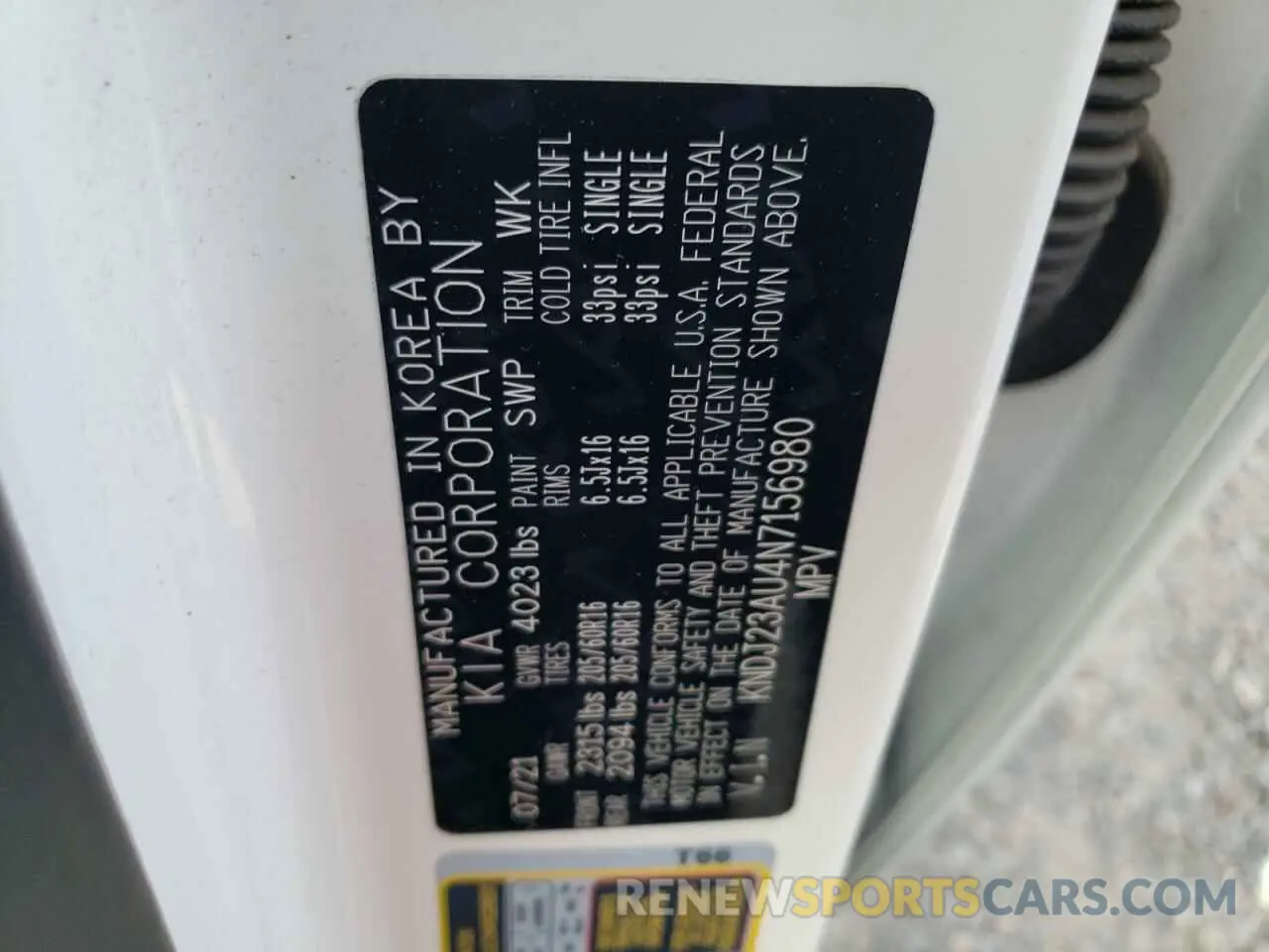 12 Photograph of a damaged car KNDJ23AU4N7156980 KIA SOUL 2022
