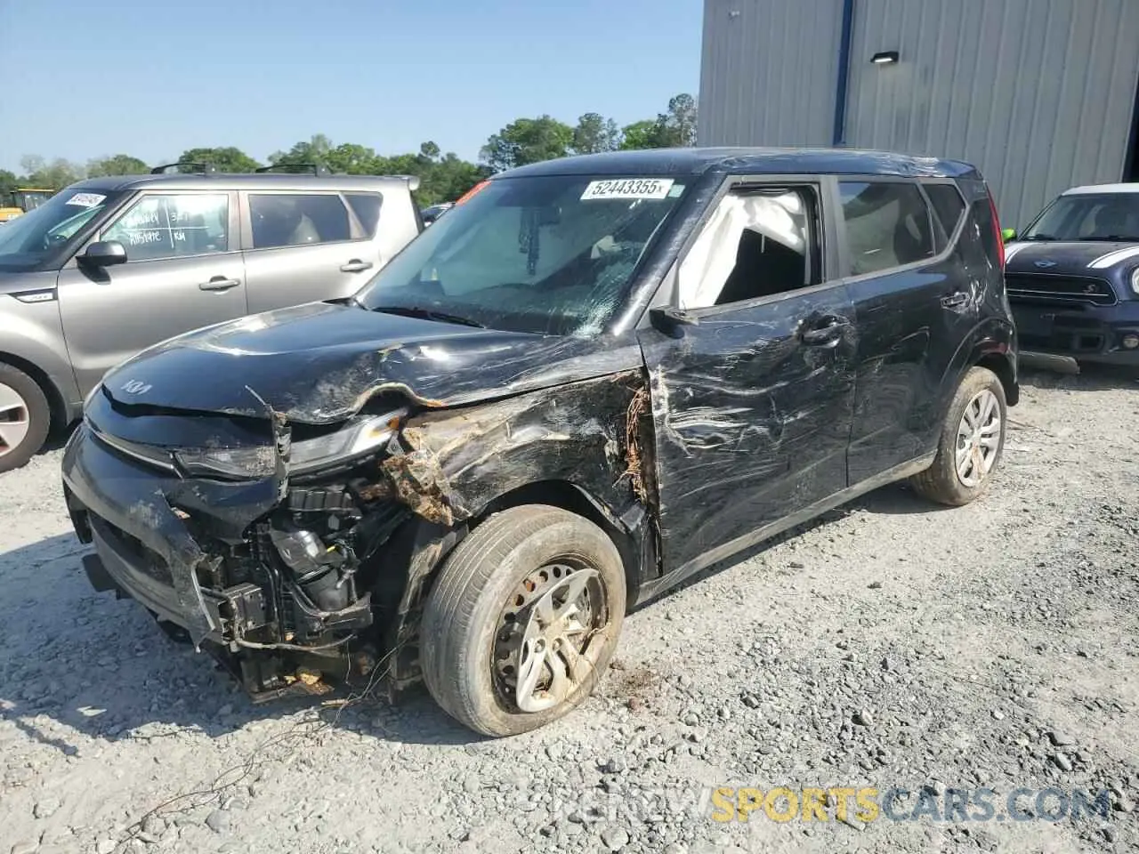 1 Photograph of a damaged car KNDJ23AU4N7172077 KIA SOUL 2022
