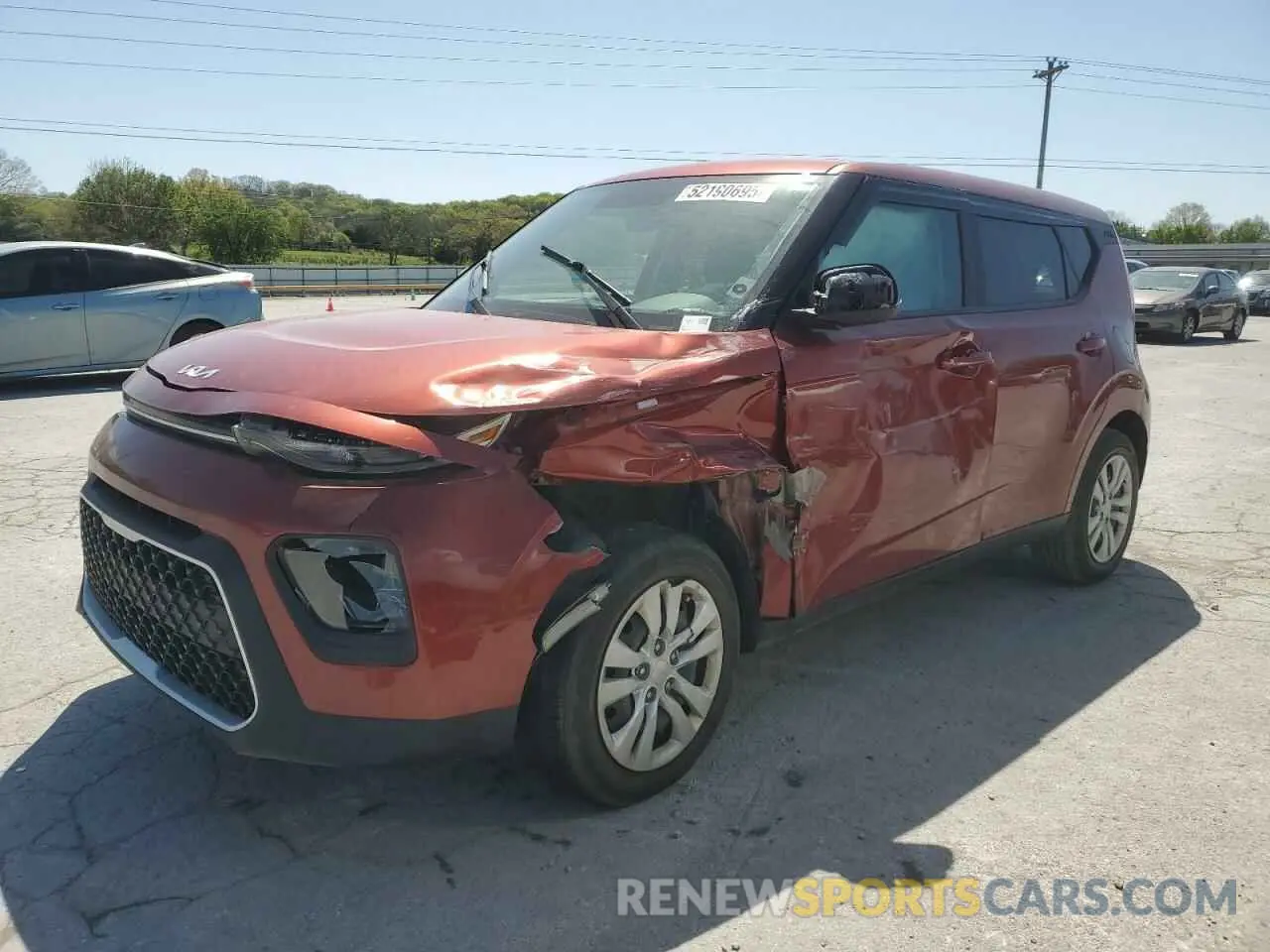 1 Photograph of a damaged car KNDJ23AU4N7820033 KIA SOUL 2022