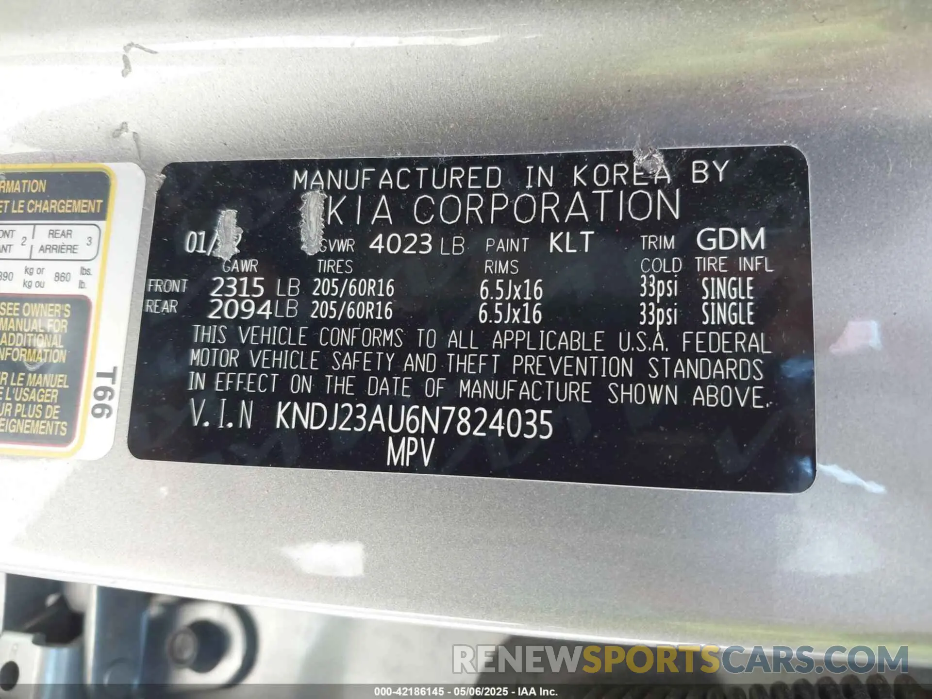 9 Photograph of a damaged car KNDJ23AU6N7824035 KIA SOUL 2022