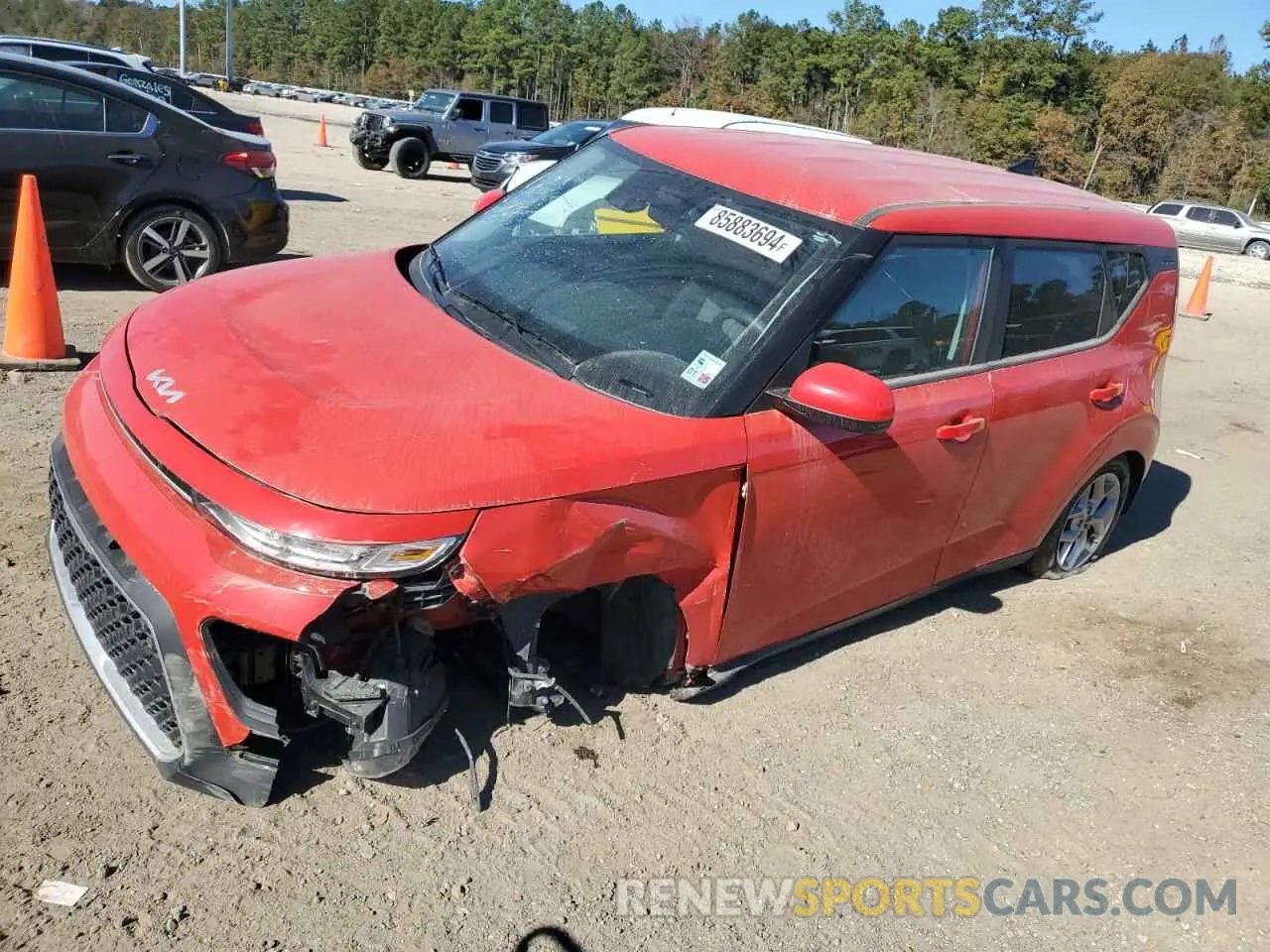 1 Photograph of a damaged car KNDJ23AU8N7184281 KIA SOUL 2022
