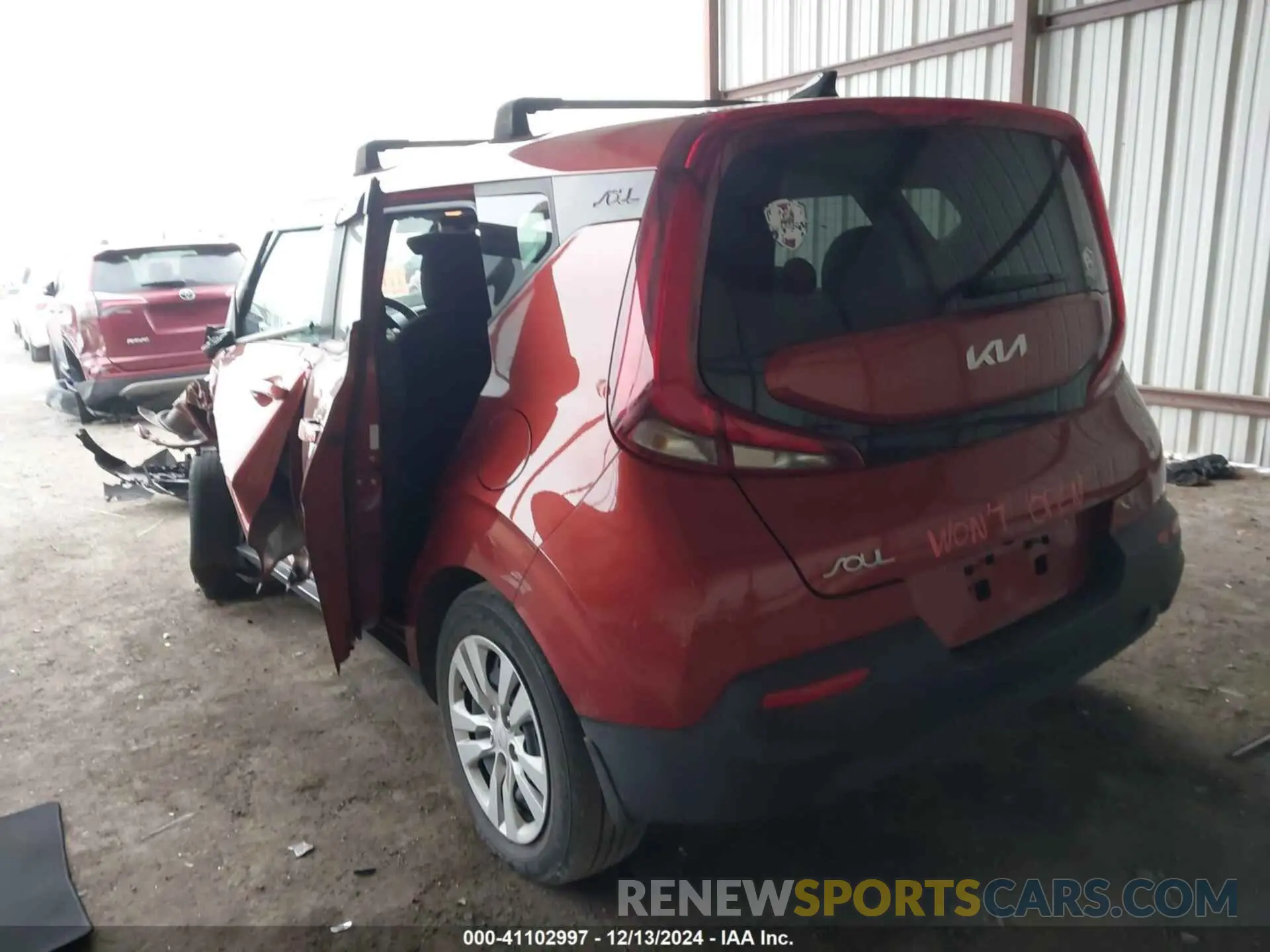 3 Photograph of a damaged car KNDJ23AU8N7814705 KIA SOUL 2022